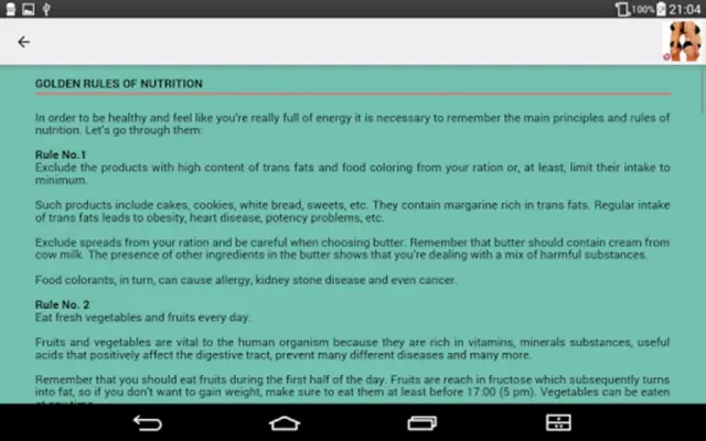 Nutrition Plan for Weight Loss android App screenshot 5