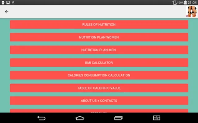 Nutrition Plan for Weight Loss android App screenshot 7